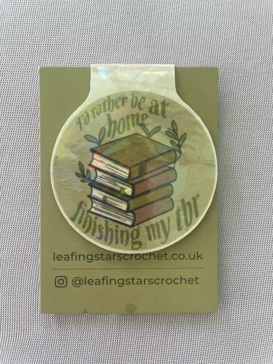 Finishing My TBR Magnetic Bookmark