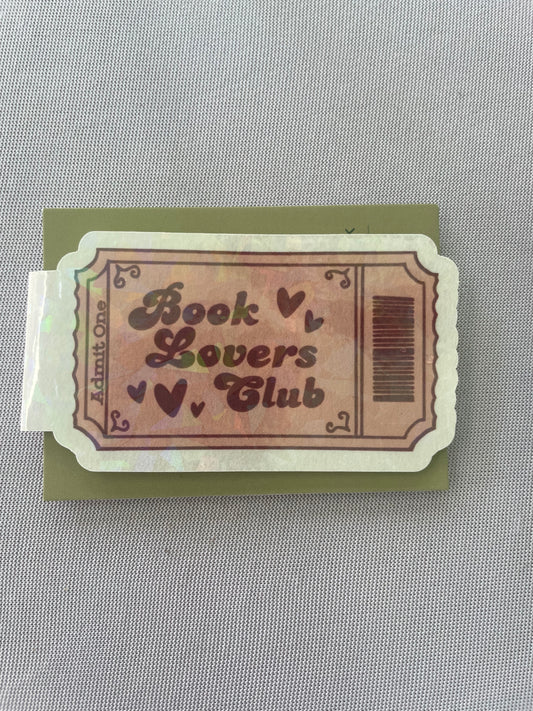 Book Lovers Club Magnetic Bookmark