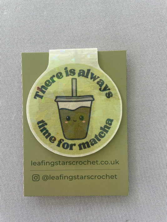 Always Time for Matcha Magnetic Bookmark